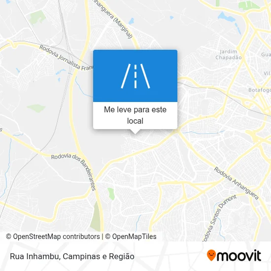 Rua Inhambu mapa