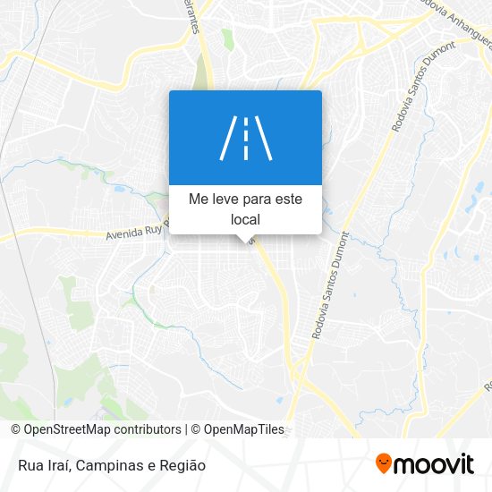 Rua Iraí mapa