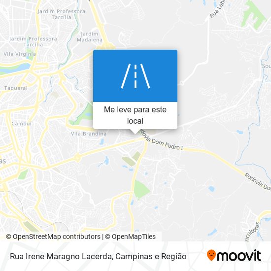 Rua Irene Maragno Lacerda mapa