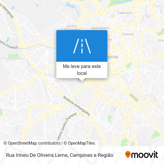 Rua Irineu De Oliveira Leme mapa