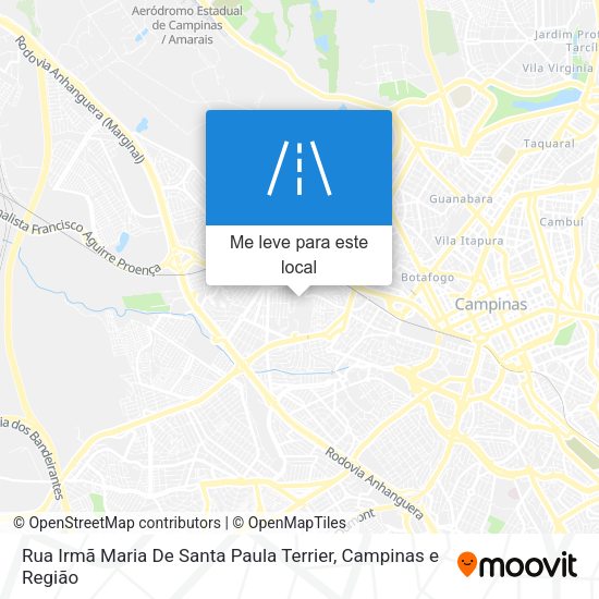 Rua Irmã Maria De Santa Paula Terrier mapa