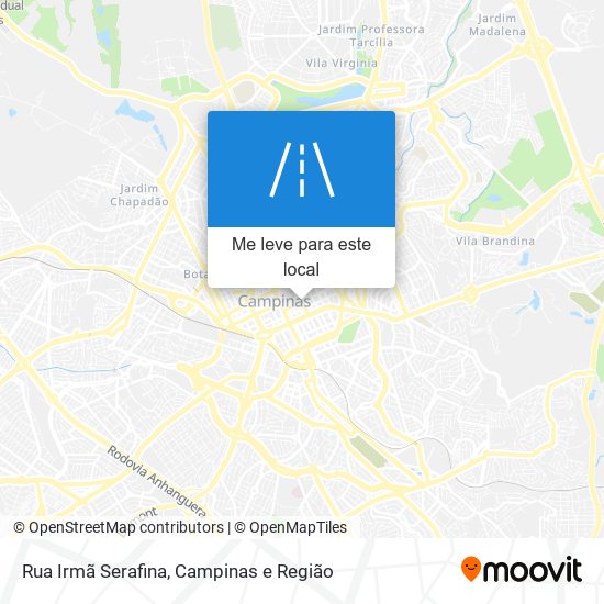 Rua Irmã Serafina mapa