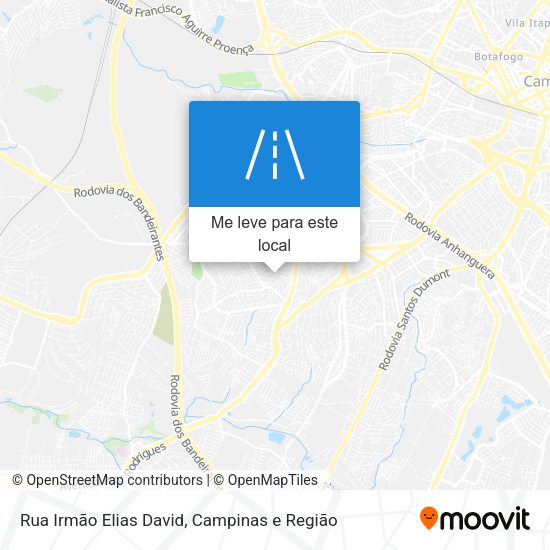 Rua Irmão Elias David mapa