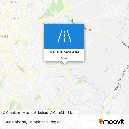 Rua Itaboraí mapa