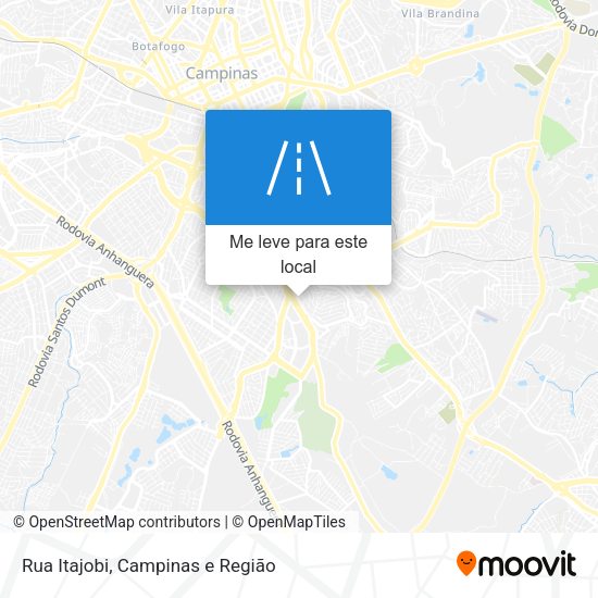 Rua Itajobi mapa