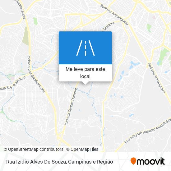 Rua Izídio Alves De Souza mapa