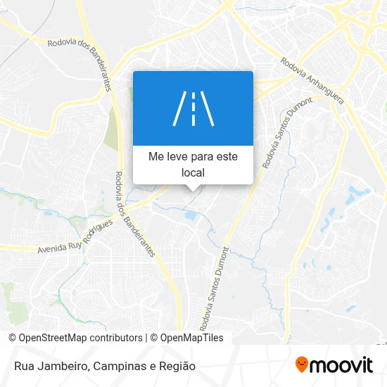 Rua Jambeiro mapa