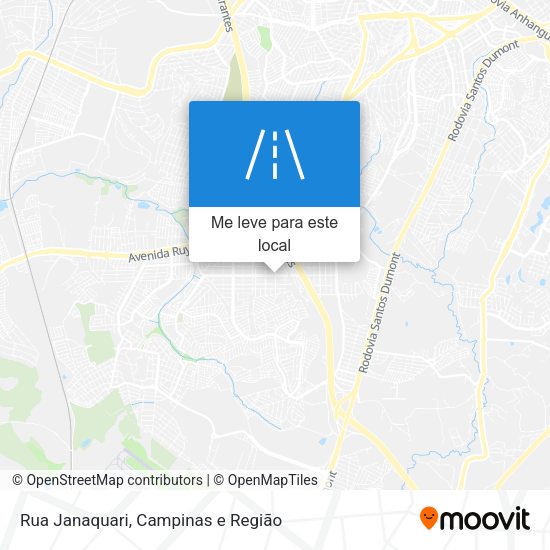 Rua Janaquari mapa