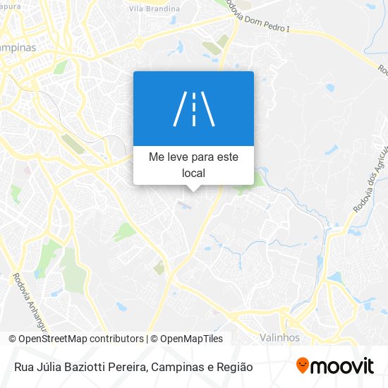 Rua Júlia Baziotti Pereira mapa