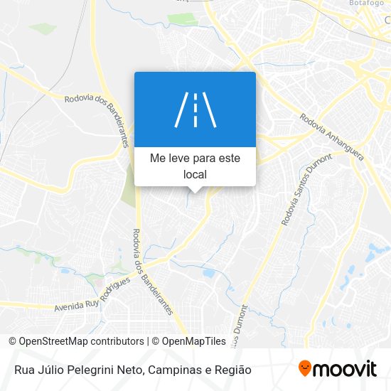 Rua Júlio Pelegrini Neto mapa