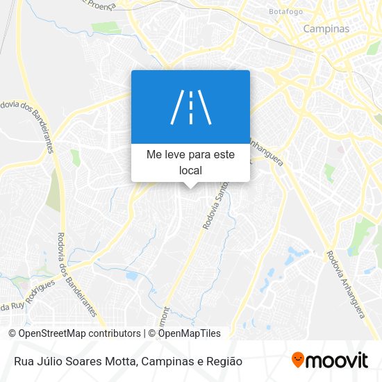 Rua Júlio Soares Motta mapa