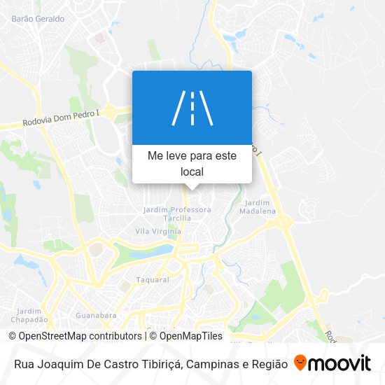Rua Joaquim De Castro Tibiriçá mapa