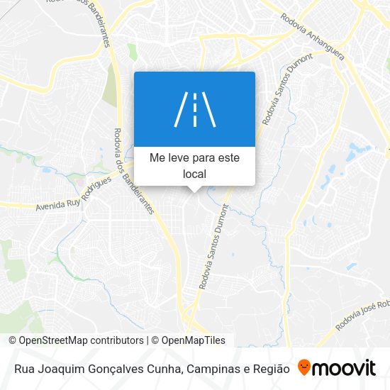 Rua Joaquim Gonçalves Cunha mapa