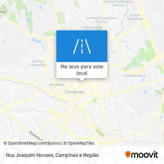 Rua Joaquim Novaes mapa