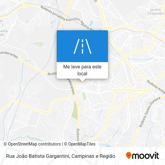 Rua João Batista Gargantini mapa