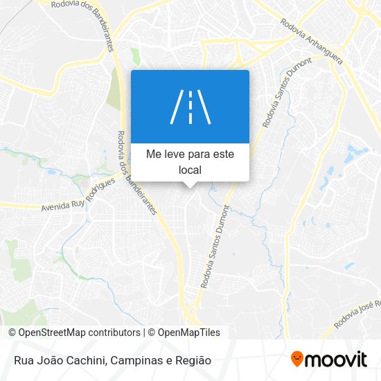 Rua João Cachini mapa