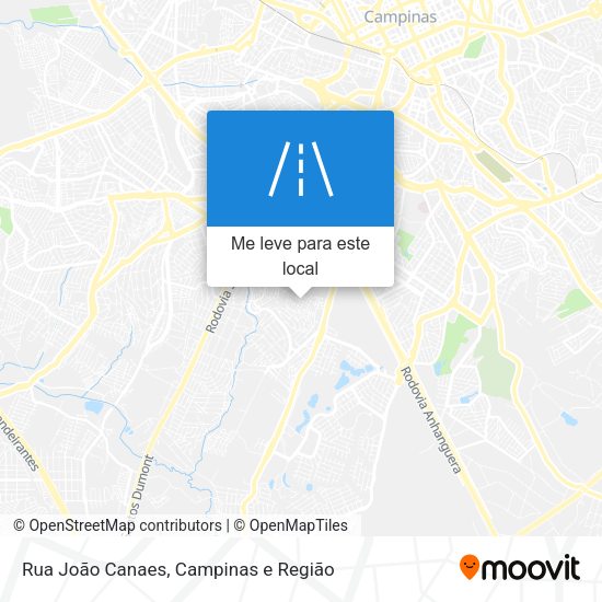 Rua João Canaes mapa