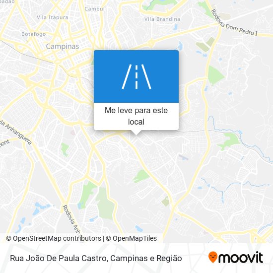 Rua João De Paula Castro mapa