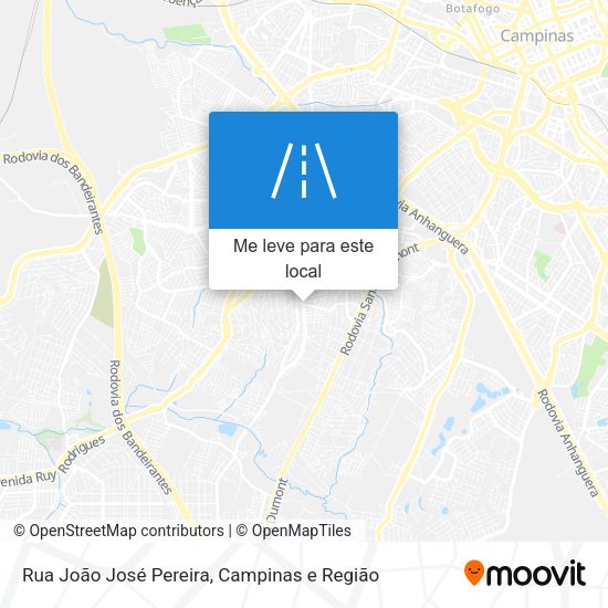 Rua João José Pereira mapa
