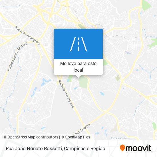 Rua João Nonato Rossetti mapa