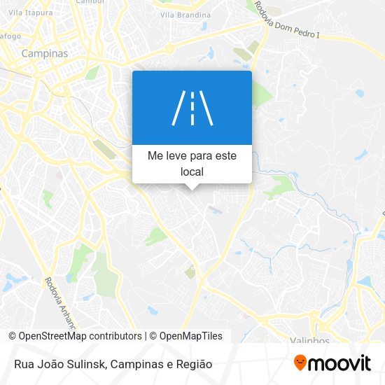 Rua João Sulinsk mapa