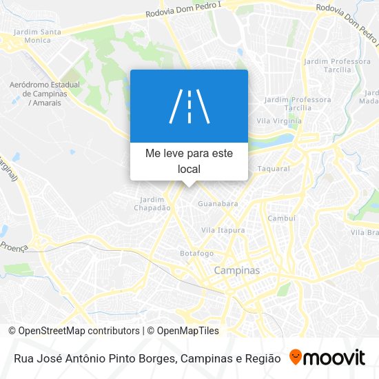 Rua José Antônio Pinto Borges mapa