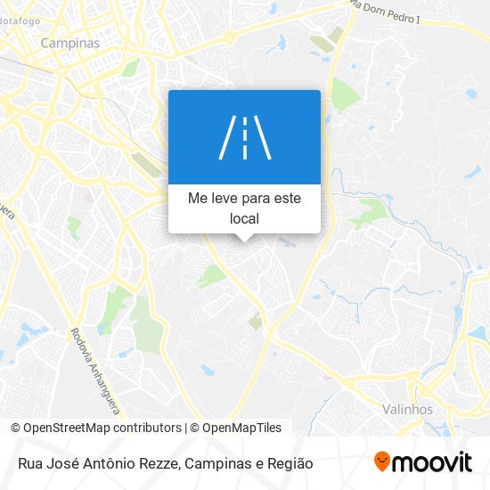 Rua José Antônio Rezze mapa