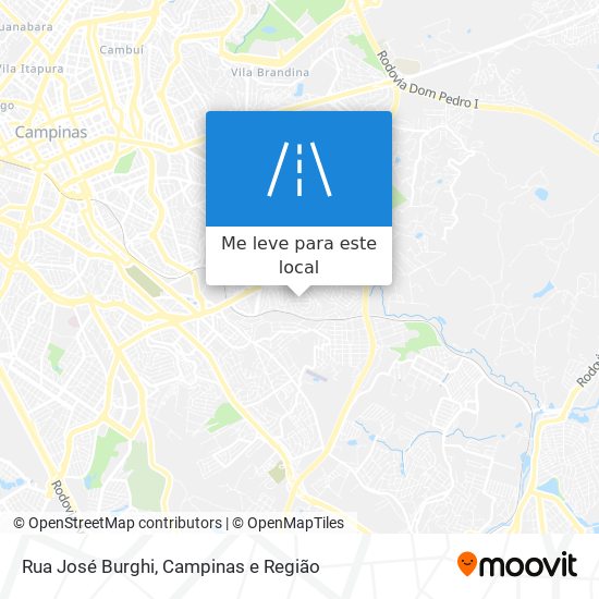 Rua José Burghi mapa