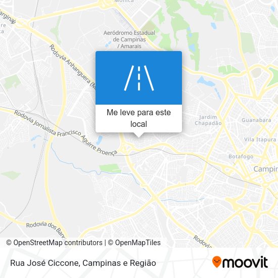 Rua José Ciccone mapa