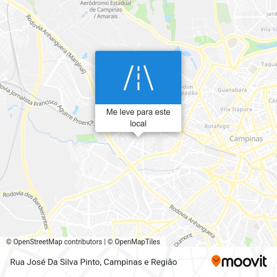 Rua José Da Silva Pinto mapa