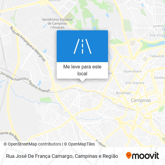 Rua José De França Camargo mapa