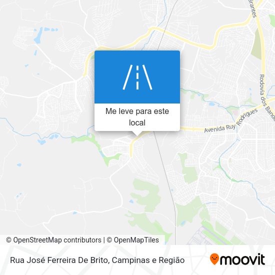 Rua José Ferreira De Brito mapa