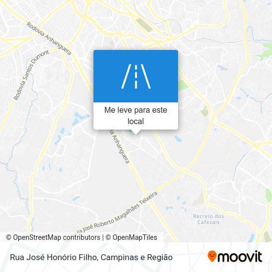 Rua José Honório Filho mapa