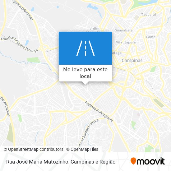 Rua José Maria Matozinho mapa