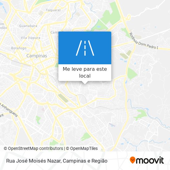 Rua José Moisés Nazar mapa