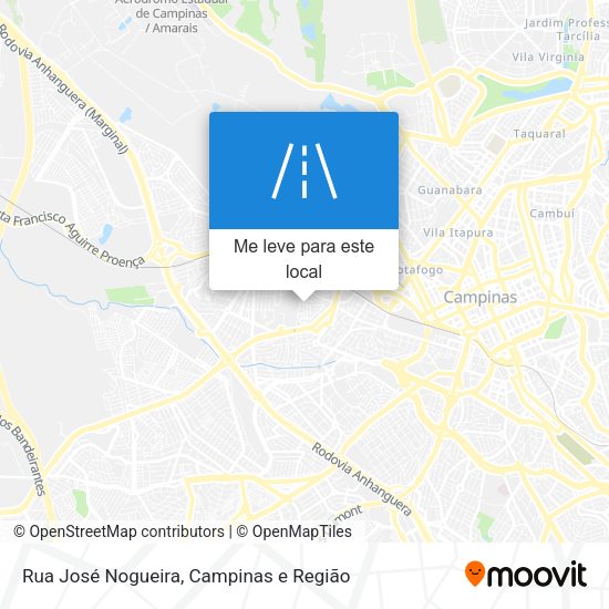 Rua José Nogueira mapa