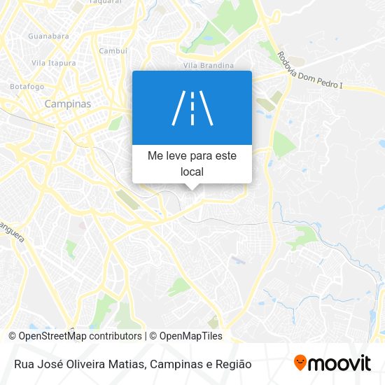Rua José Oliveira Matias mapa