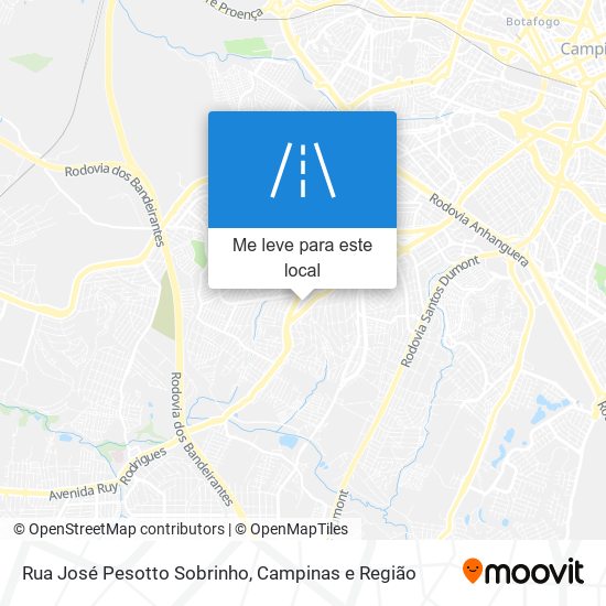 Rua José Pesotto Sobrinho mapa