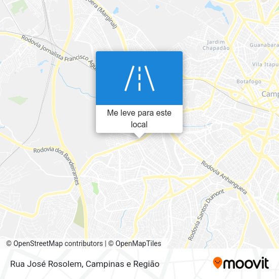 Rua José Rosolem mapa