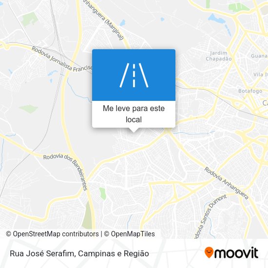 Rua José Serafim mapa