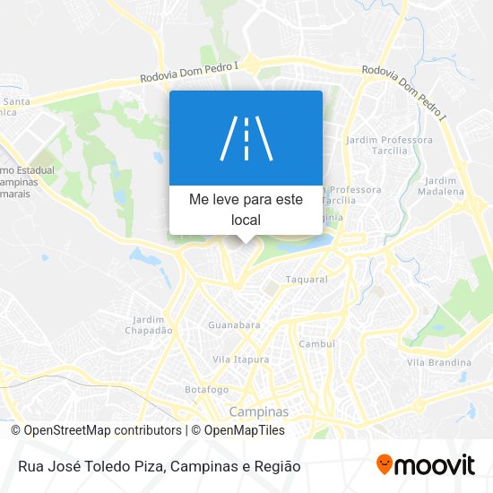 Rua José Toledo Piza mapa