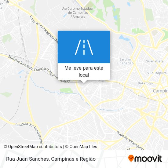 Rua Juan Sanches mapa