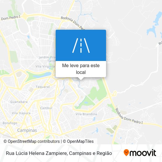 Rua Lúcia Helena Zampiere mapa