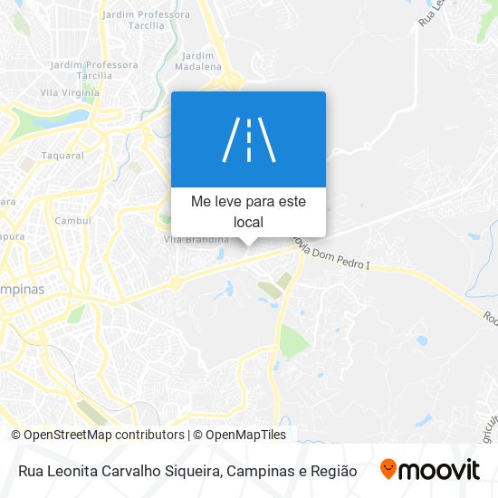 Rua Leonita Carvalho Siqueira mapa