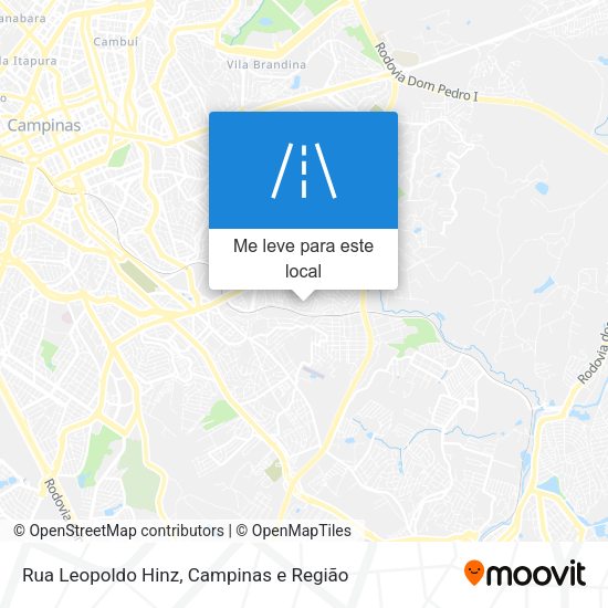 Rua Leopoldo Hinz mapa