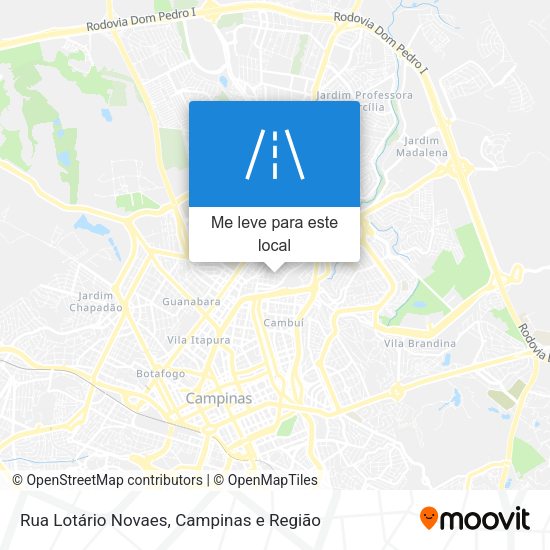 Rua Lotário Novaes mapa