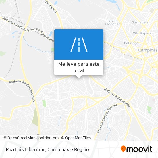 Rua Luis Liberman mapa