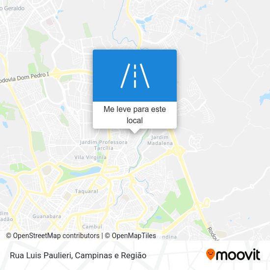 Rua Luis Paulieri mapa