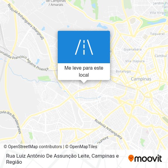 Rua Luiz Antônio De Assunção Leite mapa
