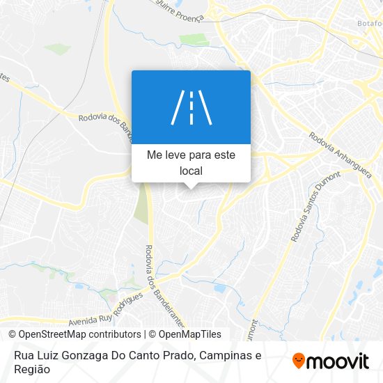 Rua Luiz Gonzaga Do Canto Prado mapa